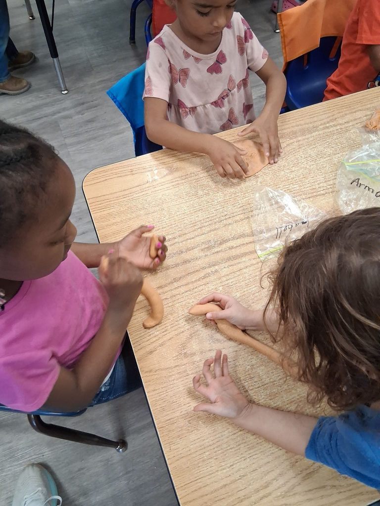 Pre-K making PlayDo