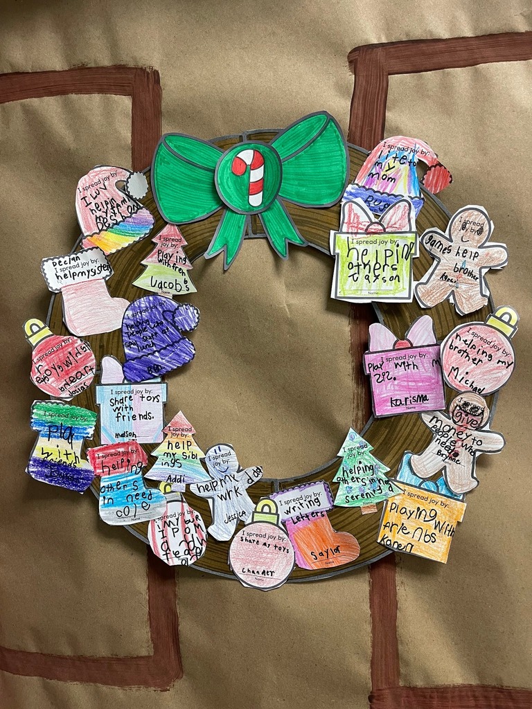 wreath with sharing joy and kindness ideas