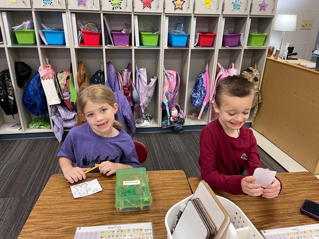 Students working on kindness project