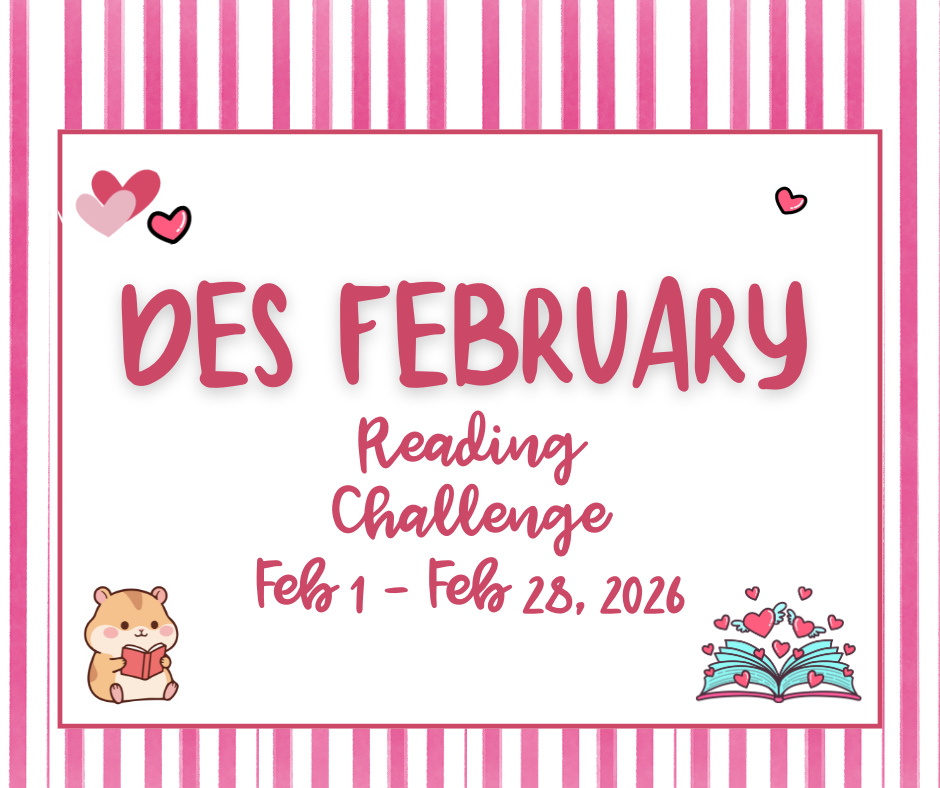 DES FEBRUARY Reading Challenge Facebook Post