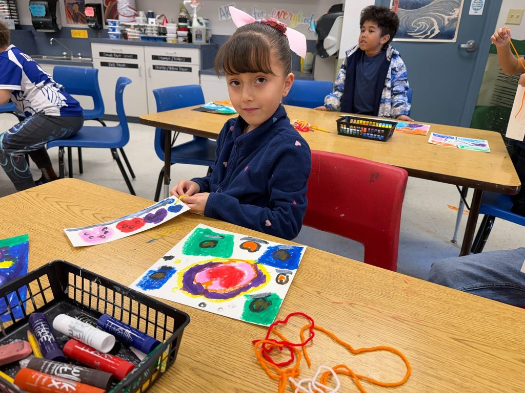 Creating artwork for students in Ukraine