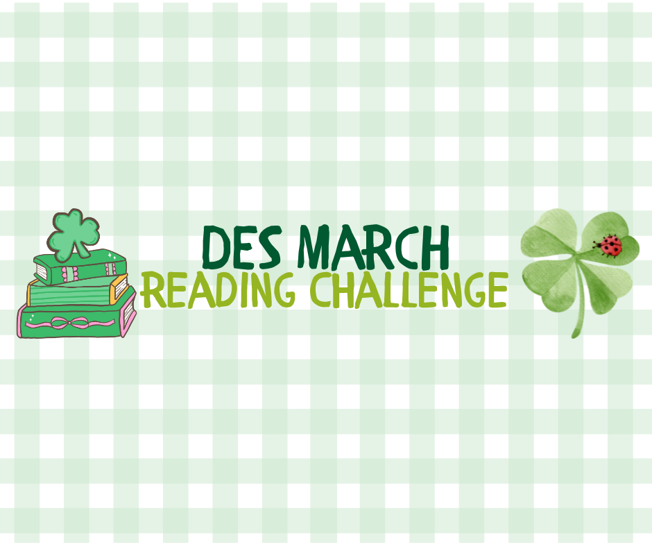 DES March Reading Challenge Facebook Post