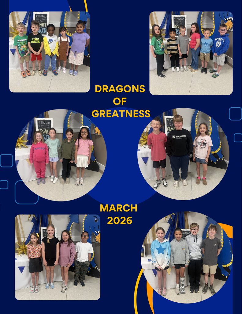 Dragons of Greatness March 2026 Post with pictures of students selected for the award