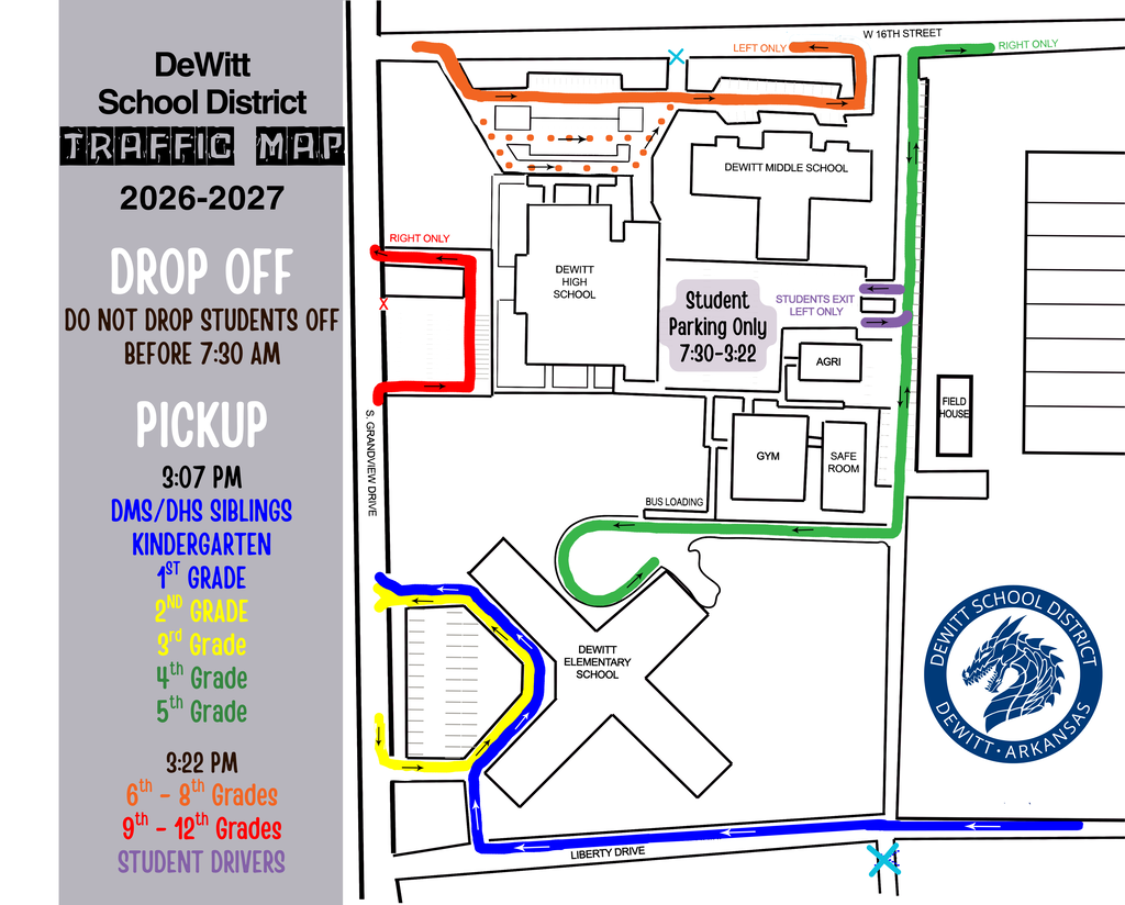 DeWitt School District Traffic Map