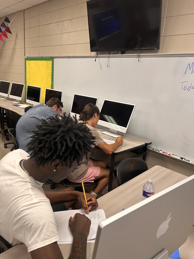 Students in Mr. Henderson's Intro to Computer Science have been working hard lately in groups discussing decomposition.