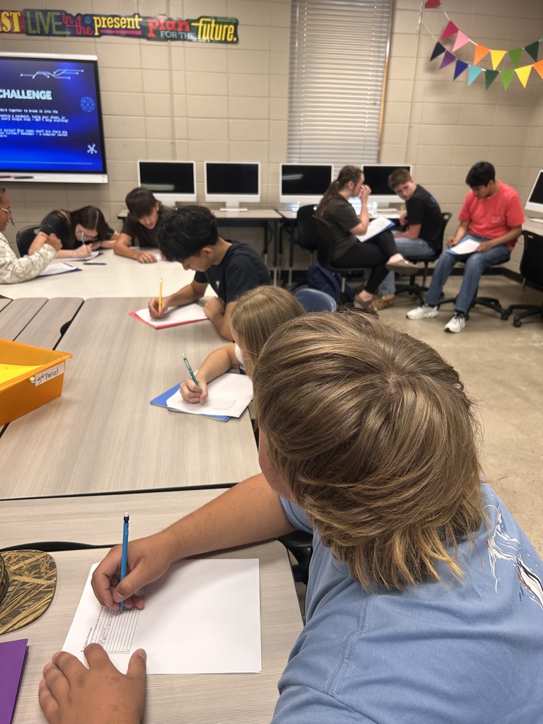 Students in Mr. Henderson's Intro to Computer Science have been working hard lately in groups discussing decomposition.