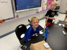 Students participating in STEM activities