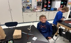 Students participating in STEM activities