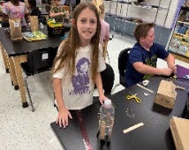 Students participating in STEM activities