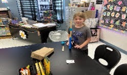 Students participating in STEM activities