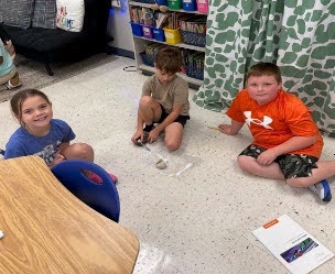 students playing a game in 3rd grade