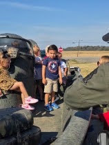 Pre K students with AGFC Game Wardens