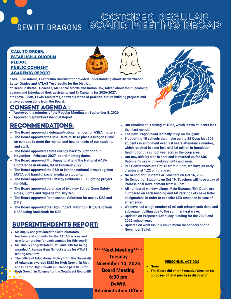 october board mtg
