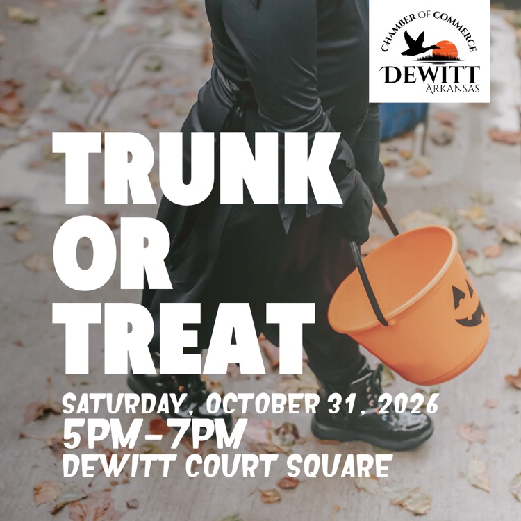 trunk or treat - Halloween night - 5-7 pm, Dewitt court square