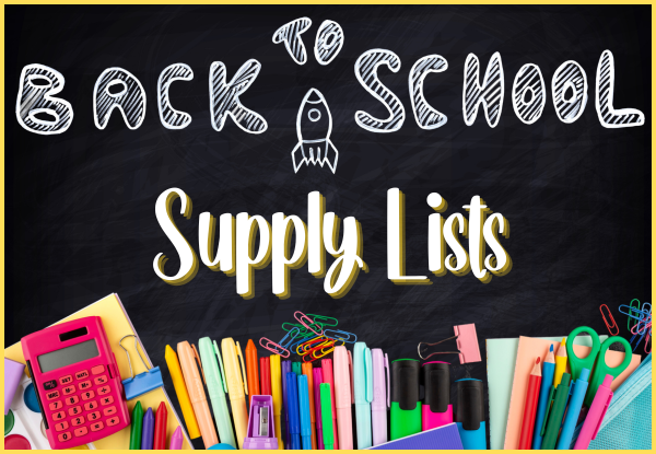 Back to School Supply Lists