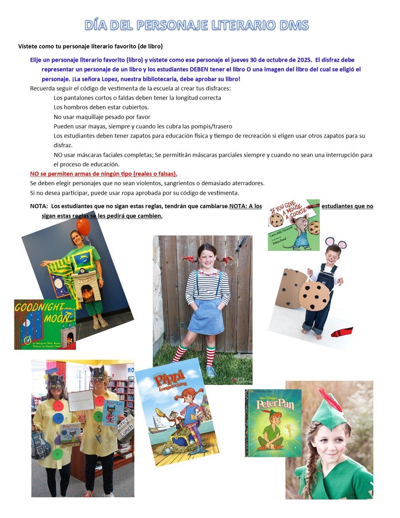 Literary Character Day Guidelines 202_Spanish