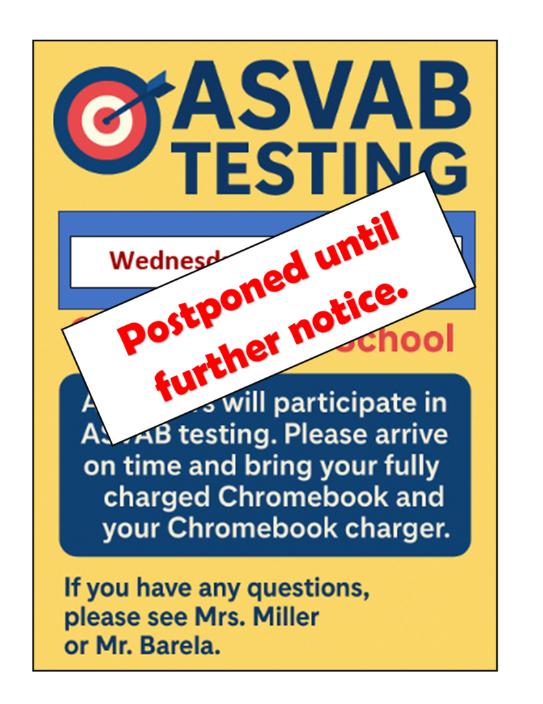 ASVB Test postponed