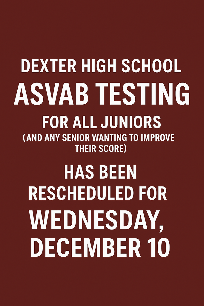 ASVAB testing rescheduled