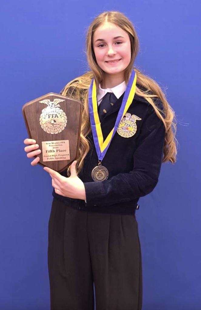 Jessie Hale 5th place prepared speech at state