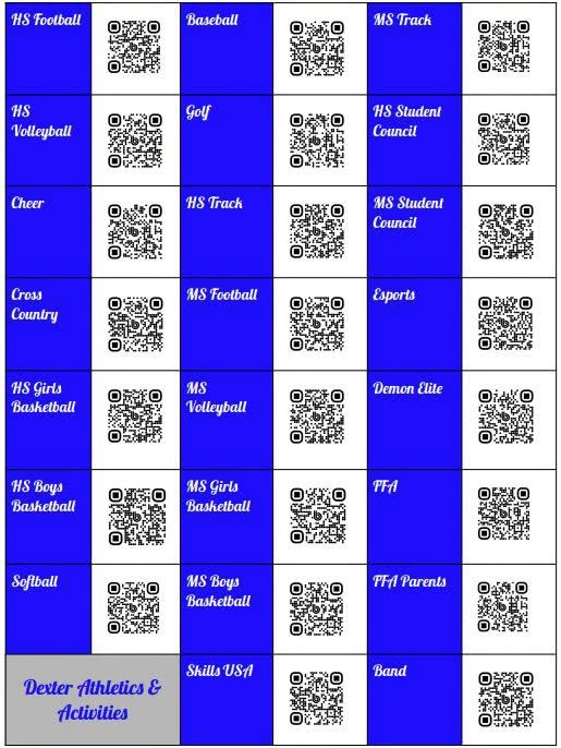 Band App QR Codes SY 26-27