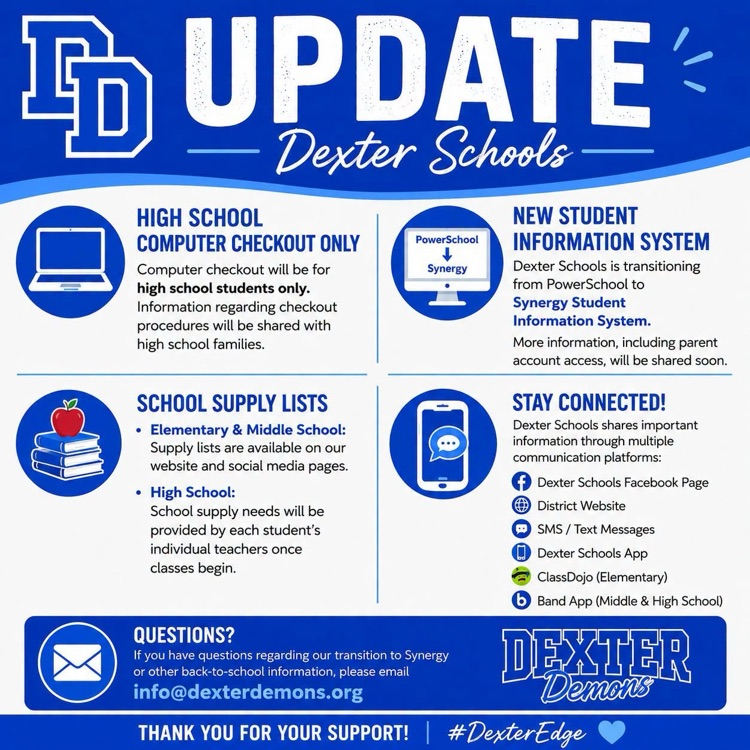 Back 2 School Information 