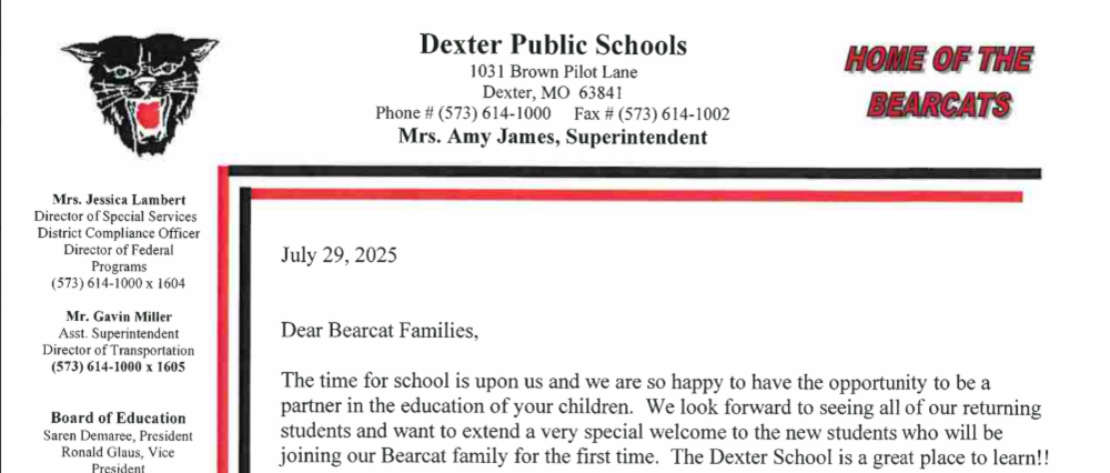 snip of letter