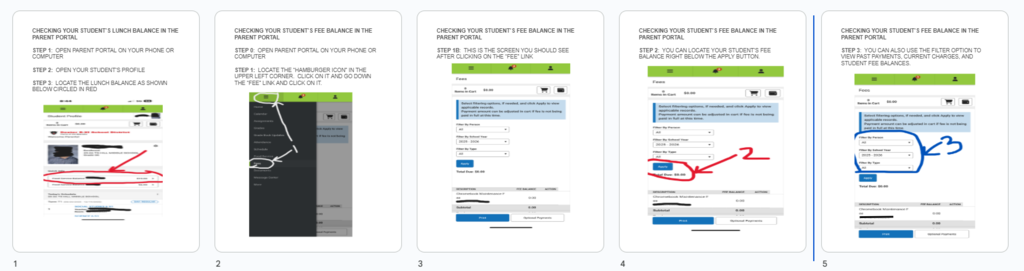 Fee Check Instructions