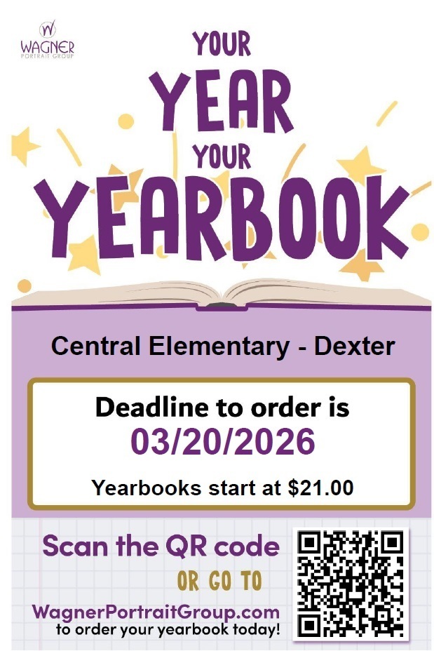 Central Elementary yearbook order code