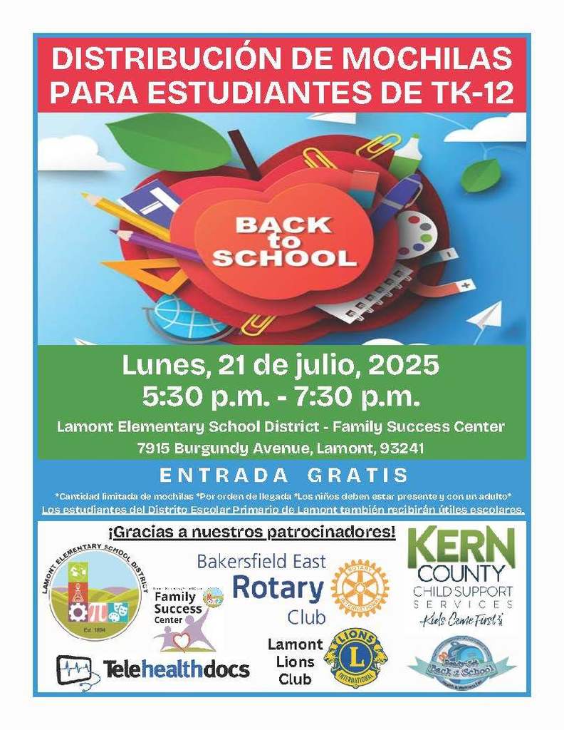 2025-2026 Backpack Drive