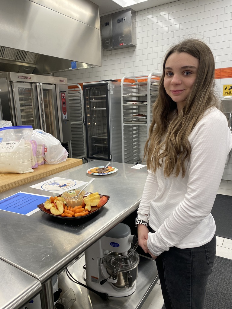 Addy prepping her tray. 