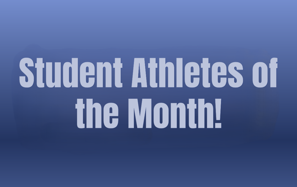 Student athletes of the month