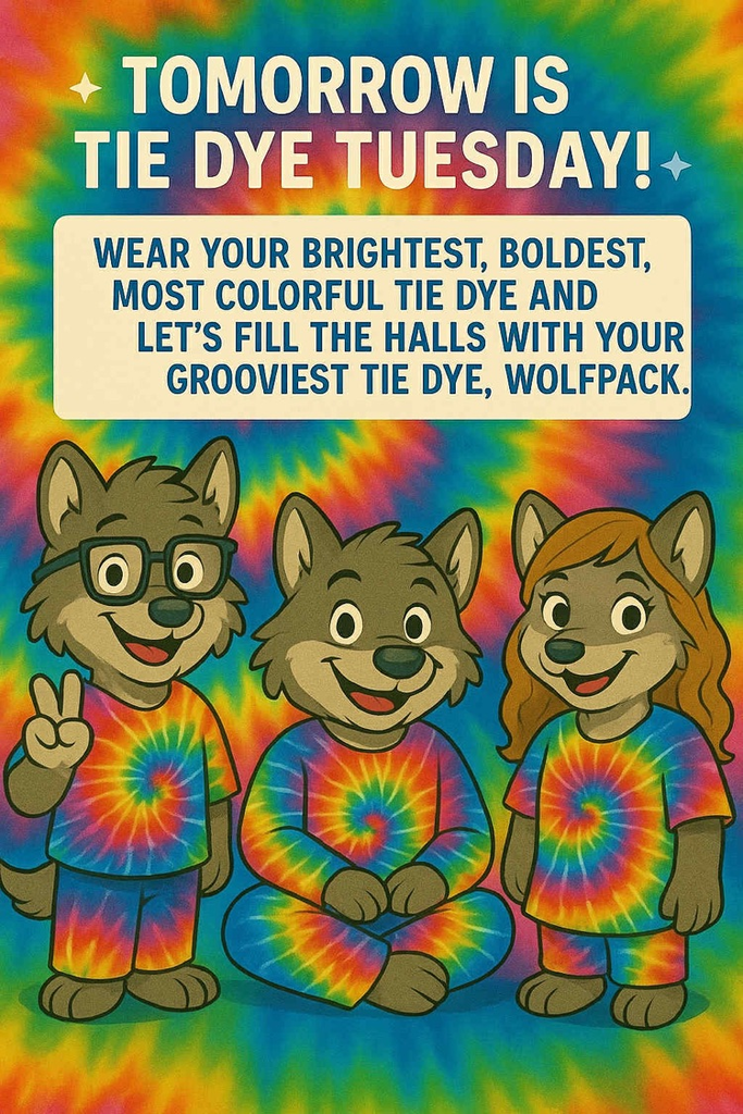 Tuesday- Tie Dye Day