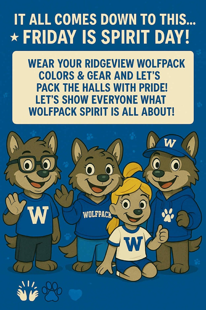Friday- Spirit Day