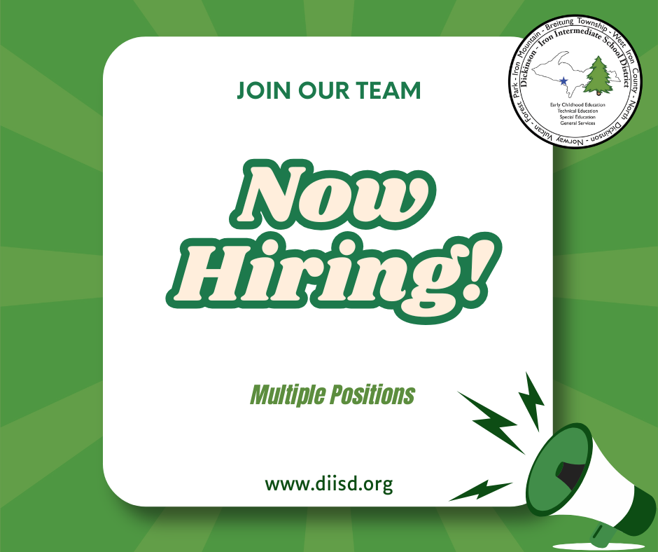 Now hiring multiple positions graphic