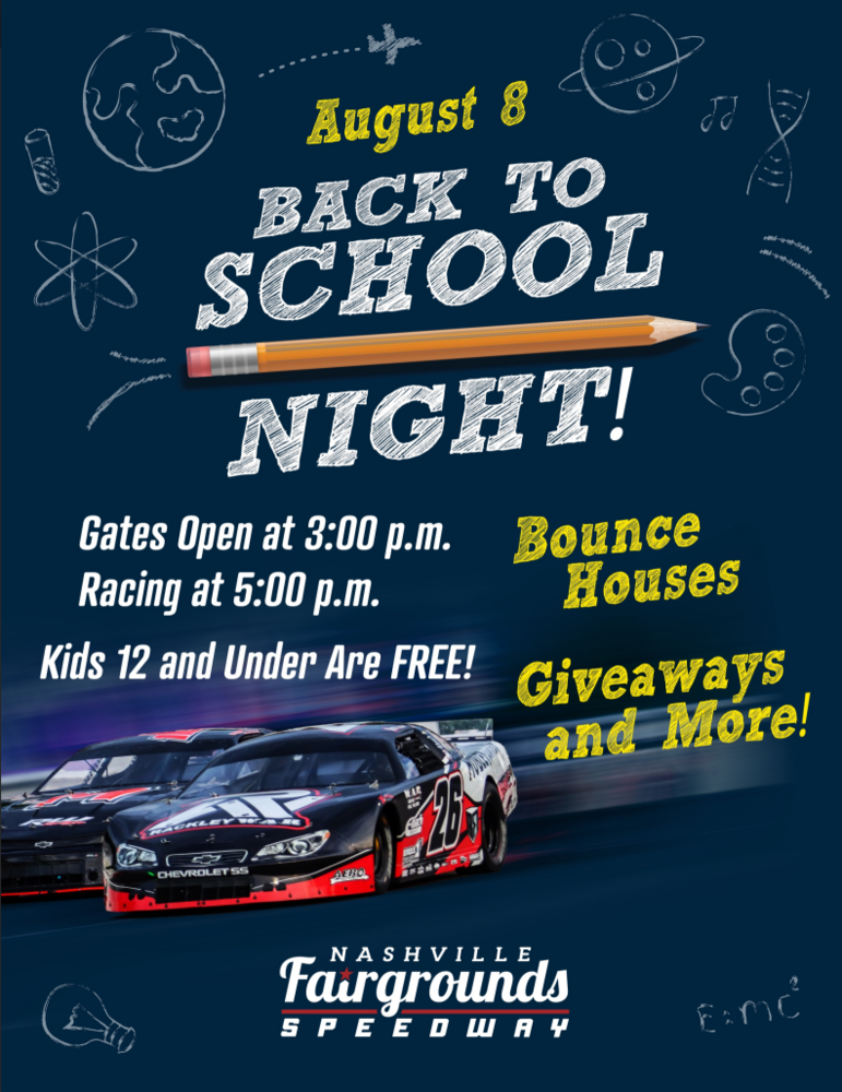 Back to School Night at the Nashville Fairgrounds Speedway