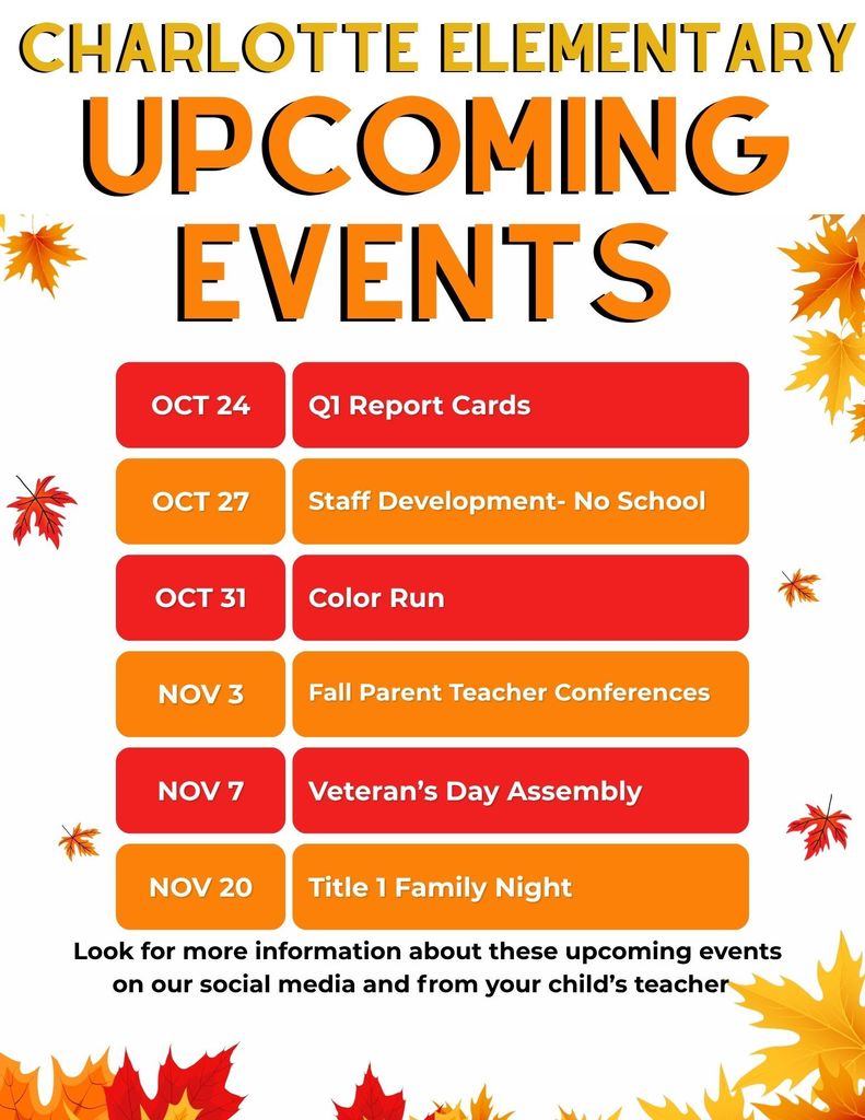graphic of upcoming events for CES with fall images