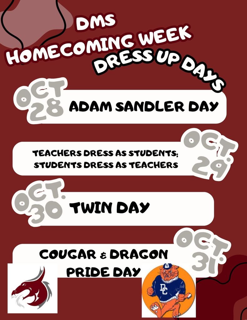 Homecoming Week Spirit Dress-Up Days
