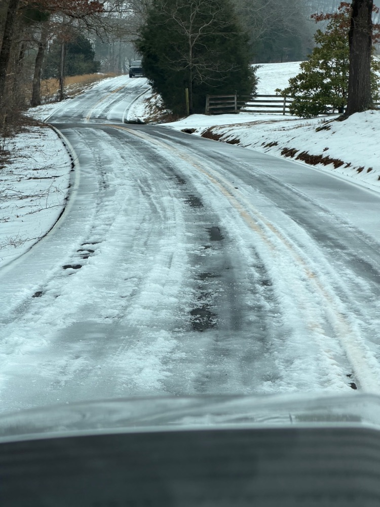 Icy Roads Dickson TN