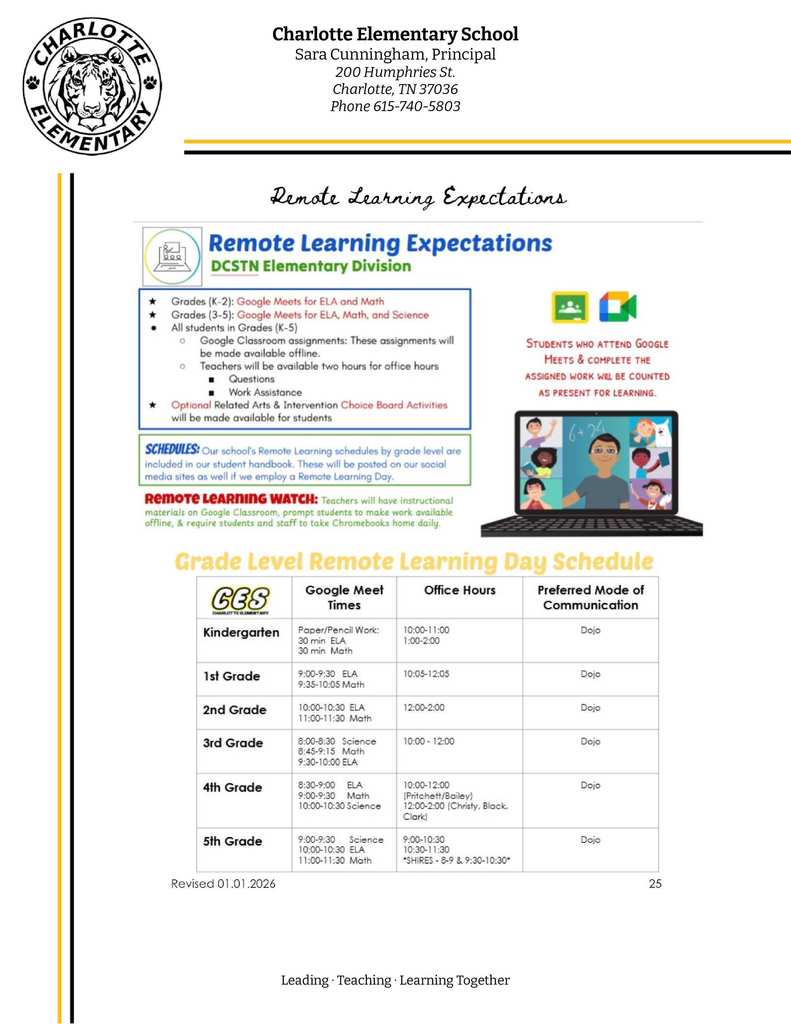 CES Letter to Families 2