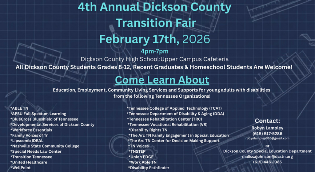 Dickson County Schools 4th Annual Dickson County Transition Fair