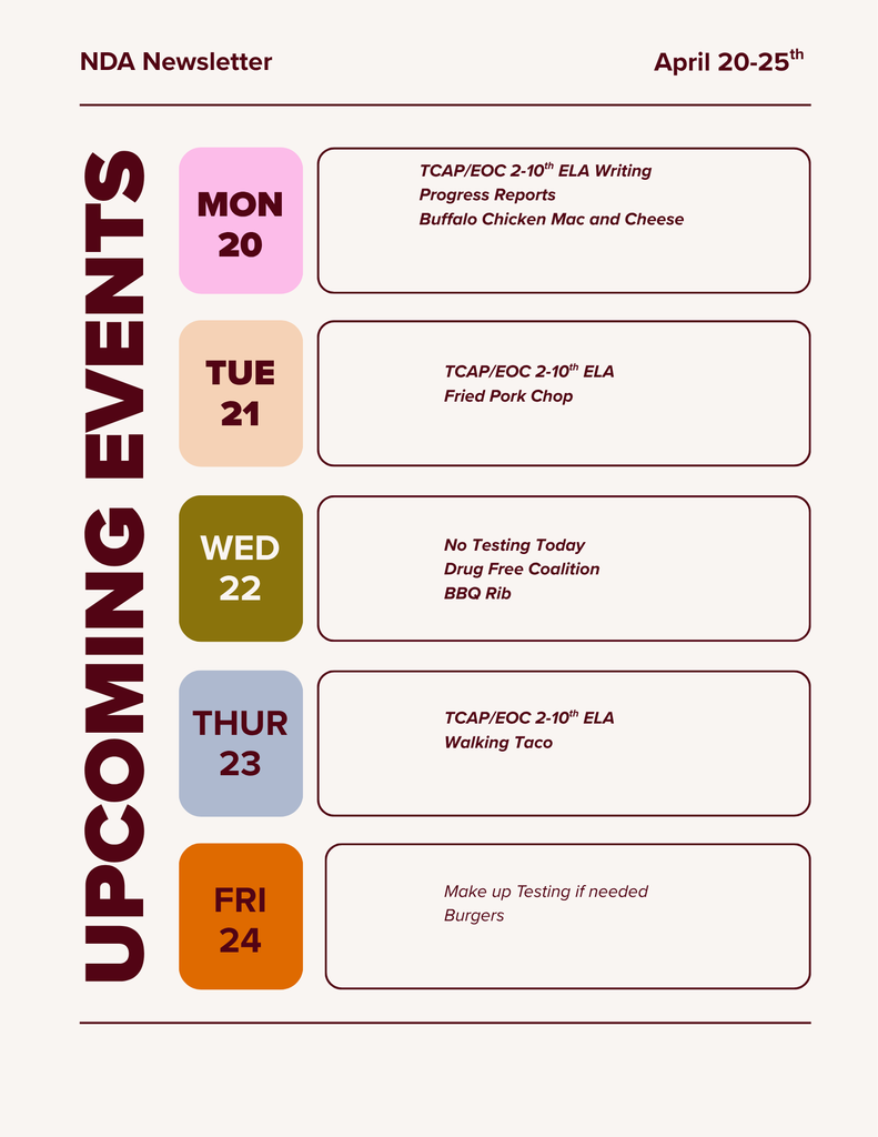 NDA Weekly Newsletter