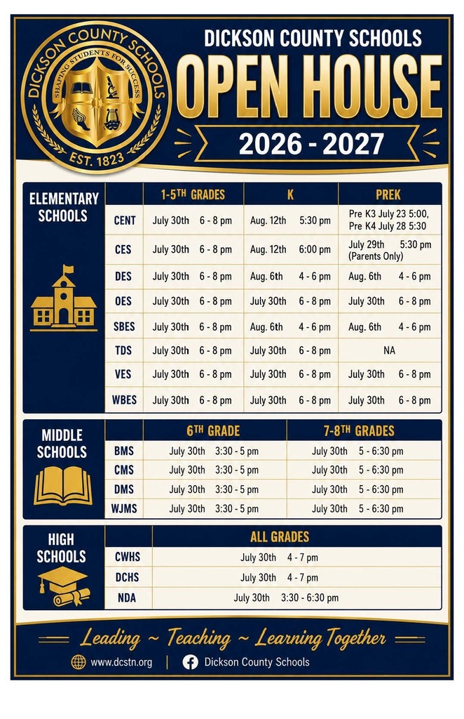DCS Flyer for Open Houses