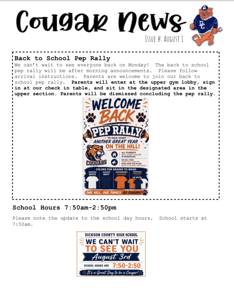 Cougar News Page 1
