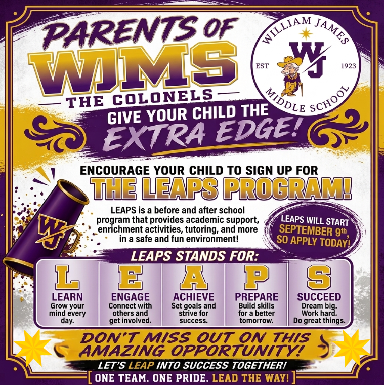 WJMS Leaps Flyer