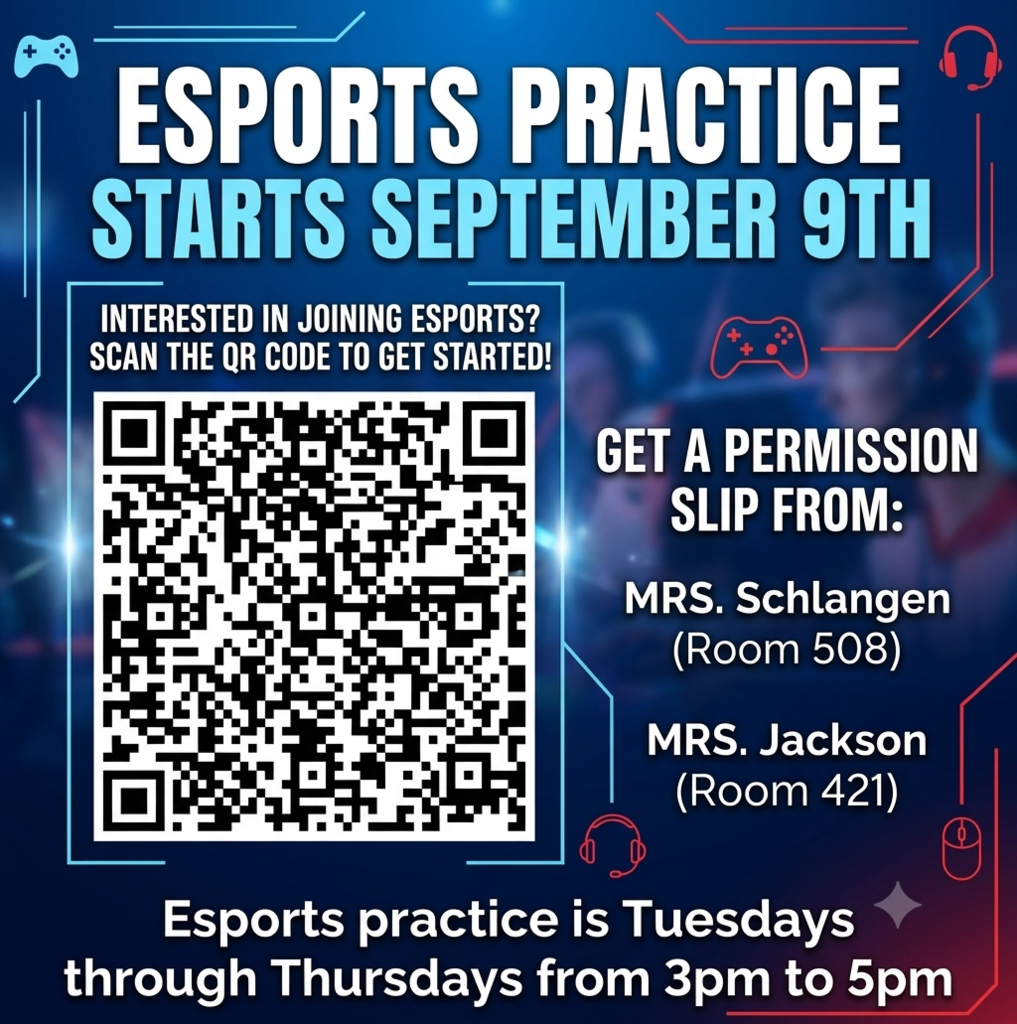 CWHS Esports signups practice starts  September 9