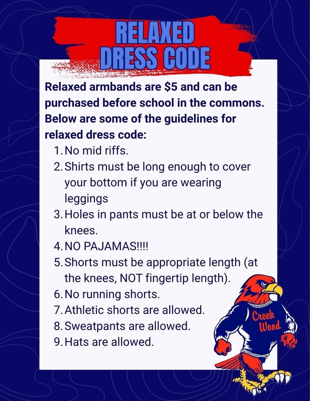 Relaxed dress code requirements