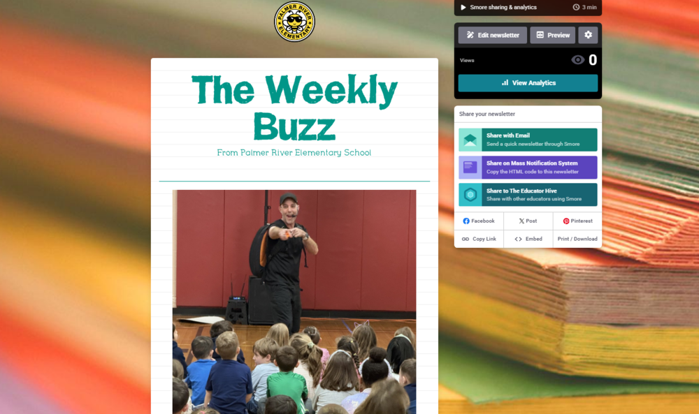 The Weekly Buzz from Palmer River Elementary School