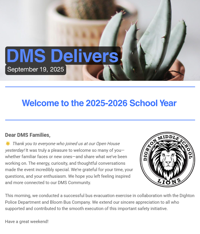 DMS Newsletter