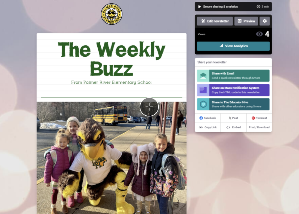 The Weekly Buzz from Palmer River Elementary School for January 9, 2026