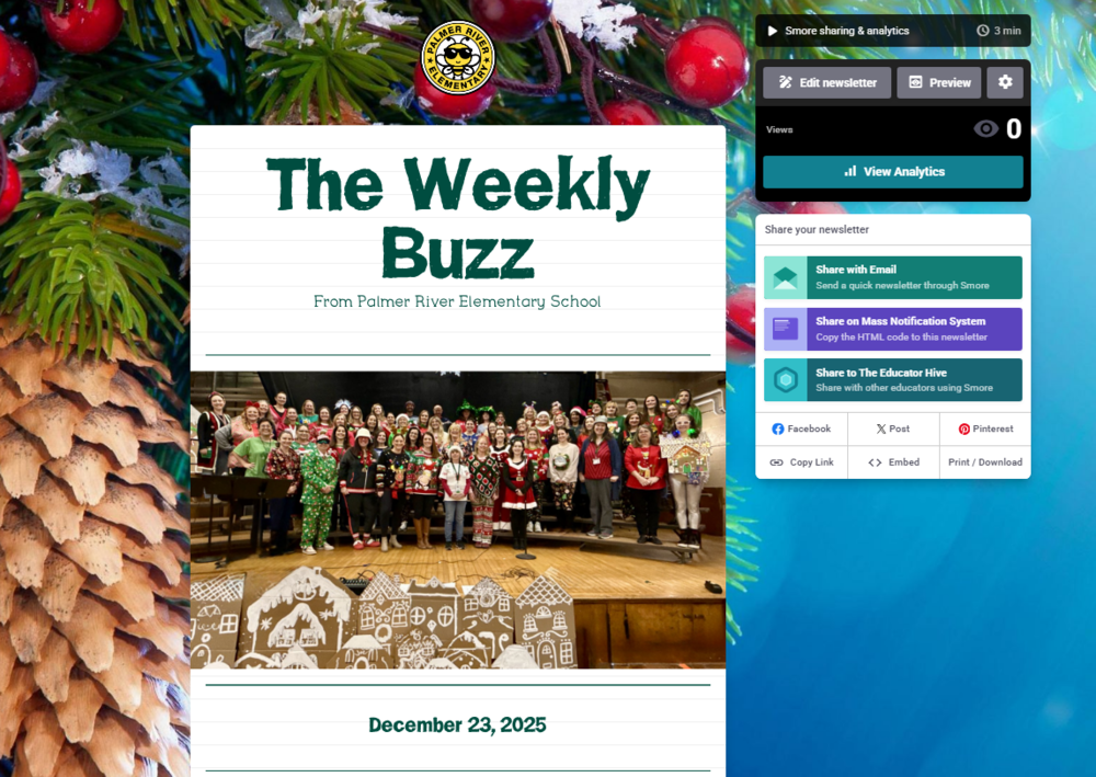 The  Weekly Buzz from Palmer River Elementary School